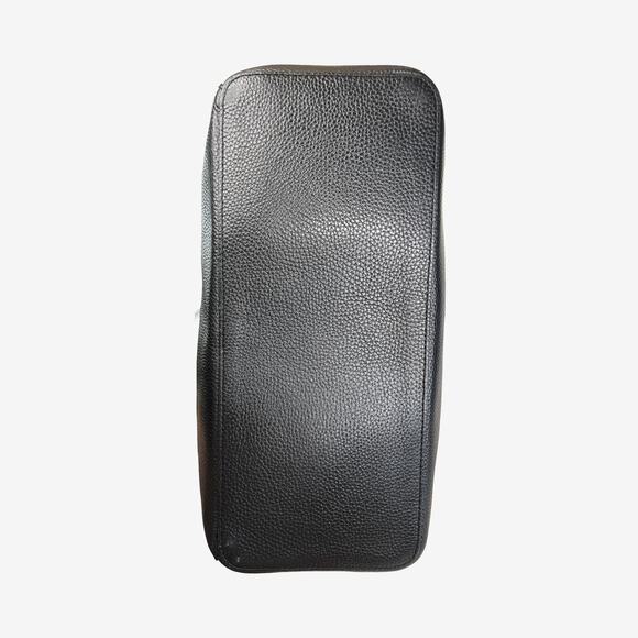 Ted Baker Black Pebbled Leather Tote Bag Rose Gold Hardware Large Shoulder Bag - Picture 10 of 12